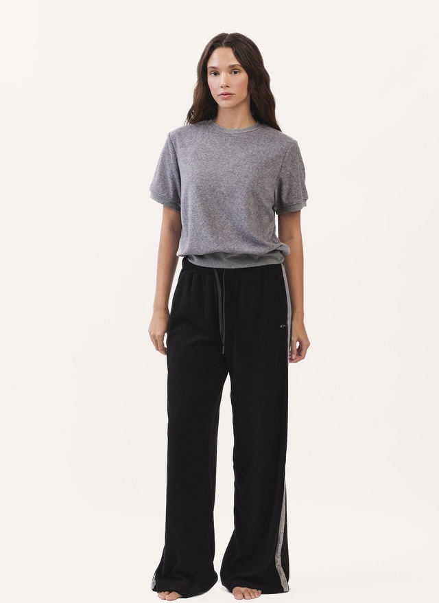 TS132 SOFT TERRY TEE CHARCOAL SOLID サイズ: F