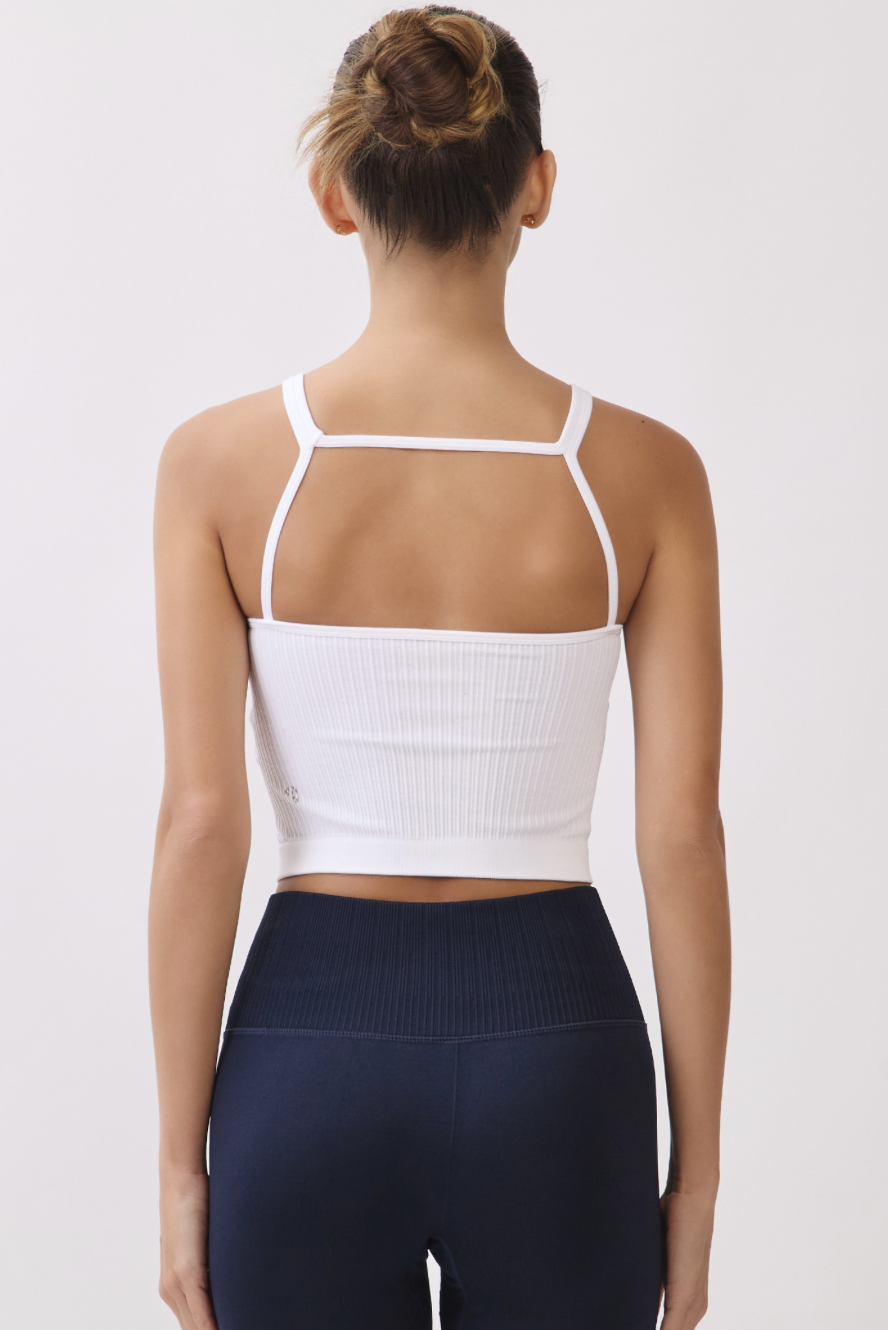 TB039 SPIRAL TANK WHITE サイズ: S/M