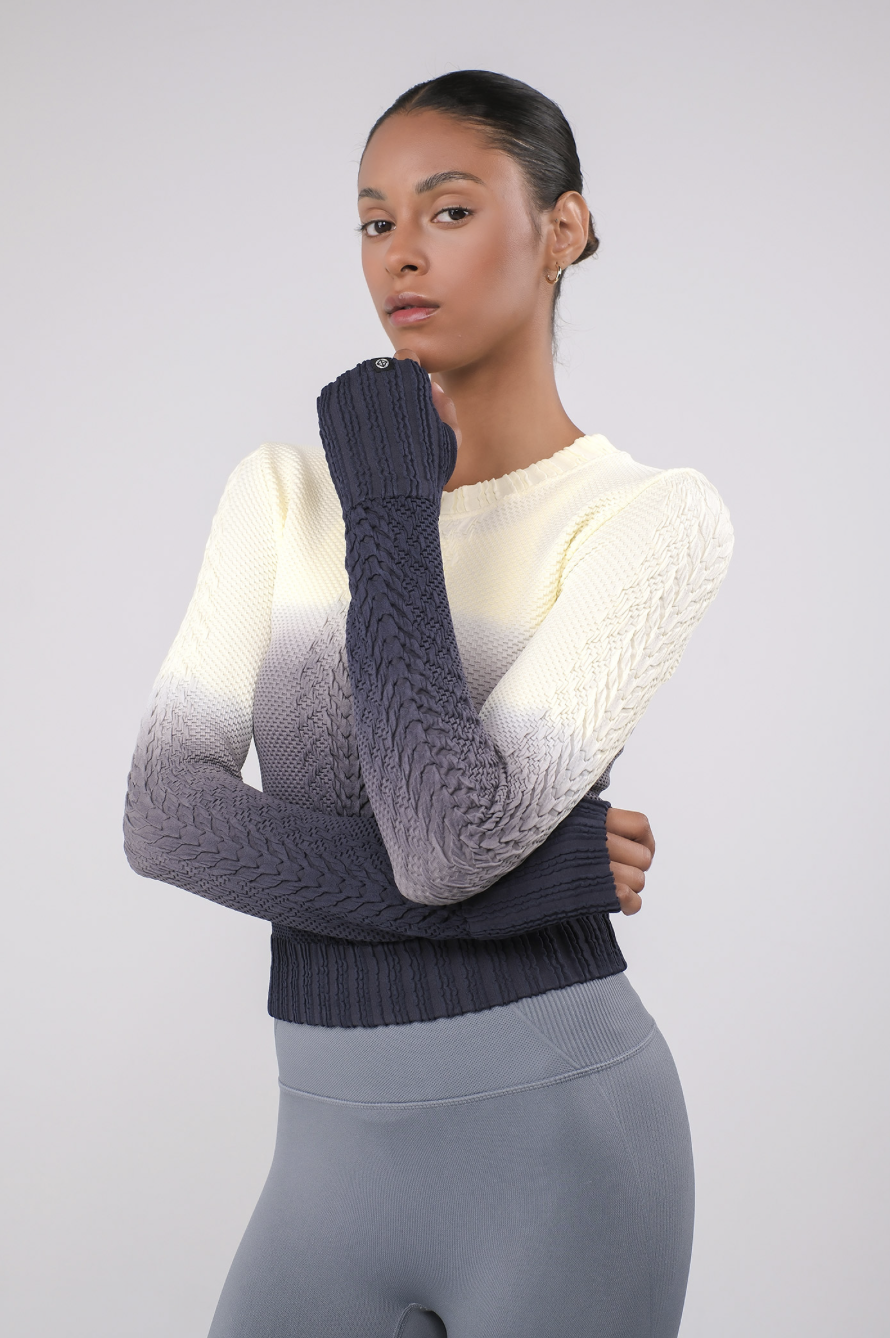 TP141 SPONGE PULLOVER YELLOW GRADATION サイズ: S/M