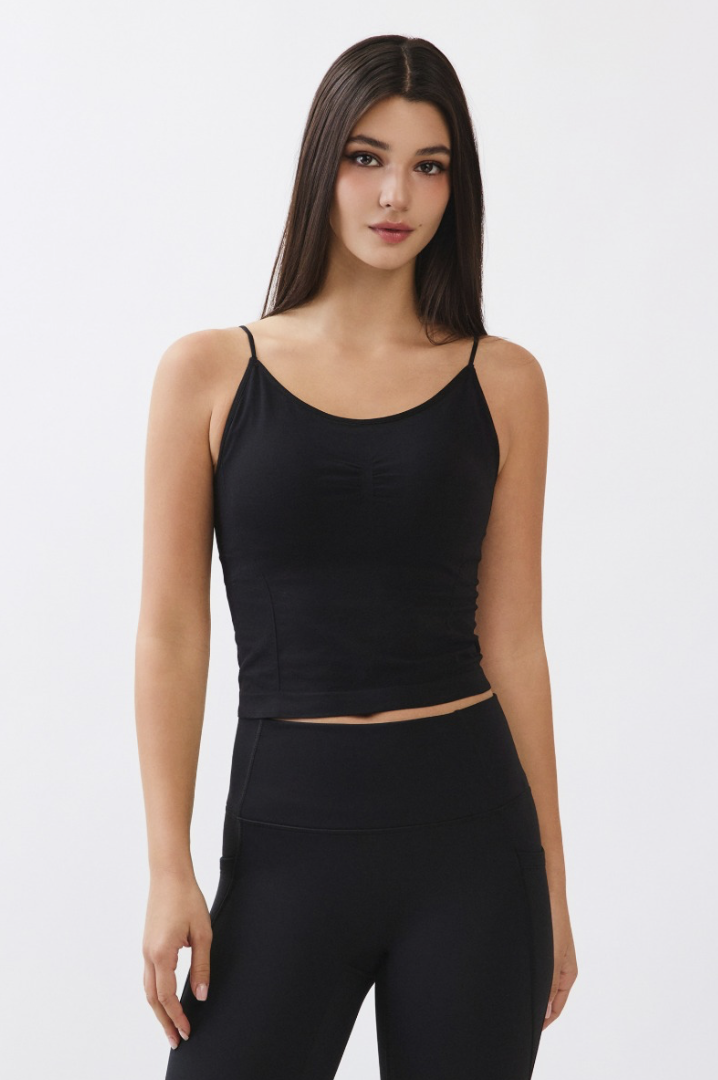TT024 SEAMLESS TANKTOP BLACK