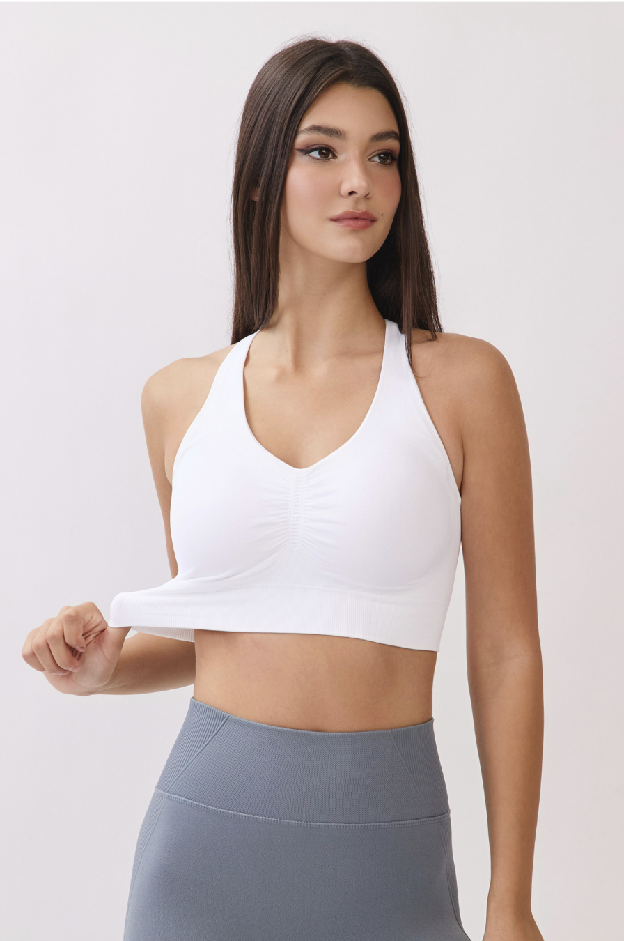 TB041 SEAMLESS BRATOP WHITE サイズ: S/M