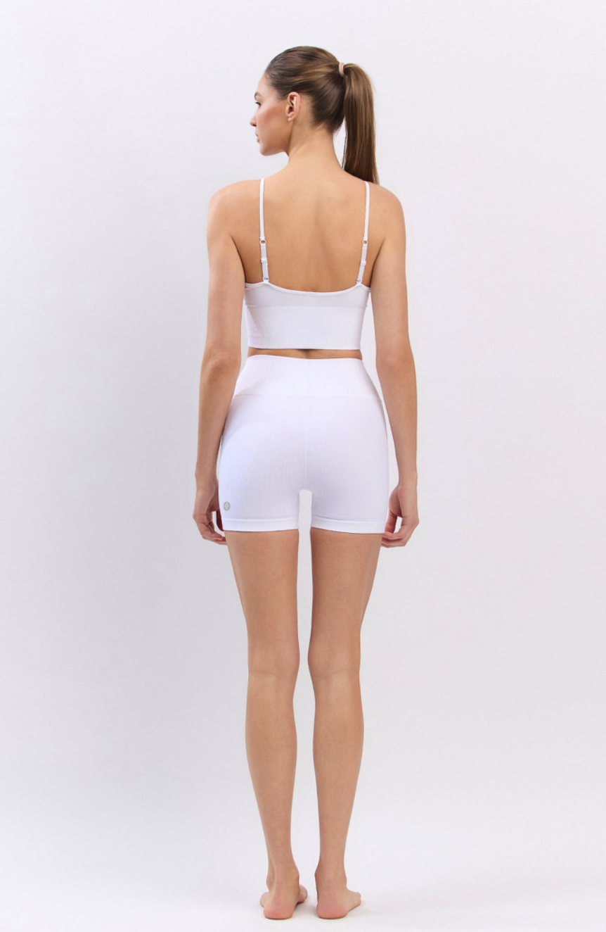 PS019 POINT 3/4 LEGGINGS WHITE サイズ: S/M
