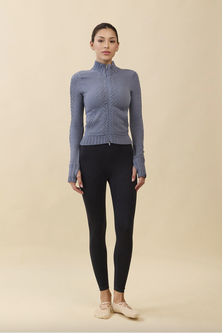 TZ151 SPONGE ZIP-UP AHS NAVY FADE サイズ: S/M