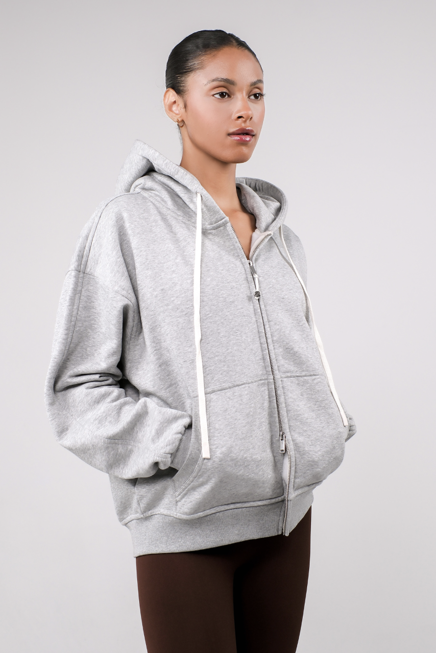 TZ152 ZIP-UP HOODIE M.GRAY サイズ: ONESIZE