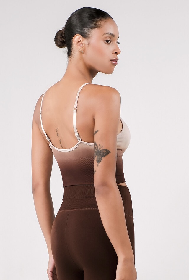 JK01 SIGNATURE BRATOP BROWN GRADATION サイズ: XS