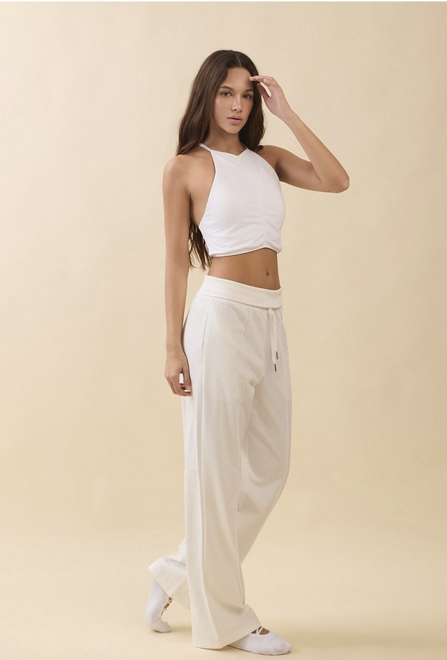 TB045 HALTER DRAPE TANKTOP WHITE SOLID サイズ: S/M