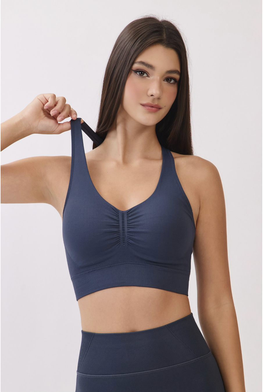 TB041 SEAMLESS BRATOP D.GRAY サイズ: S/M