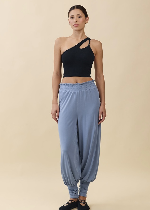 TT044 CONTOUR ONE-SHOULDER TANKTOP BLACK SOLID サイズ: S/M