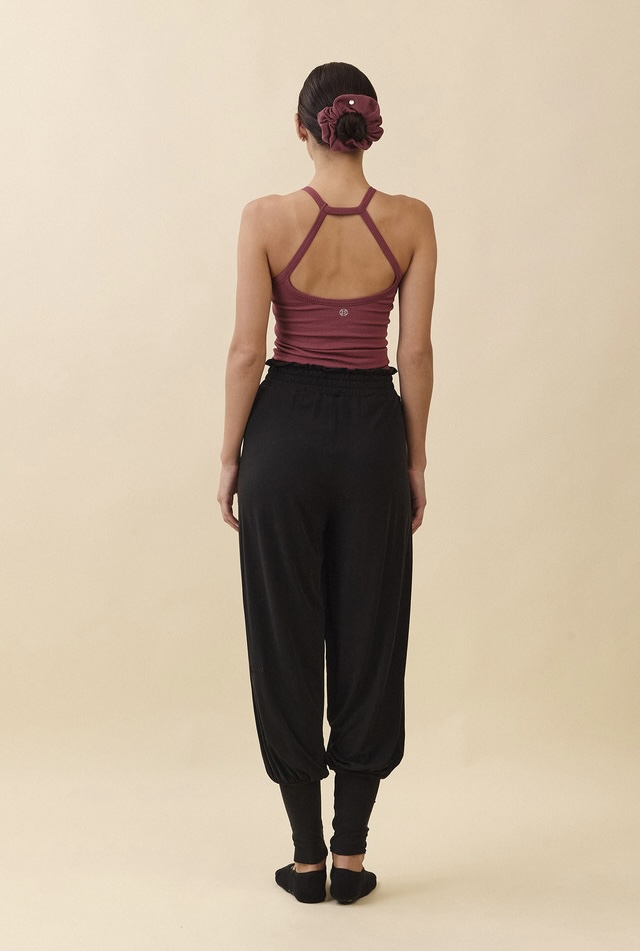 PR471 RELAX FRILL JOGGER PANTS BLACK SOLID サイズ: S