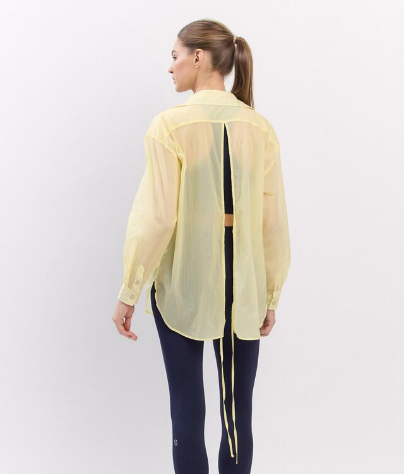 ST181 BACK SLIT SHIRT YELLOW サイズ: ONESIZE