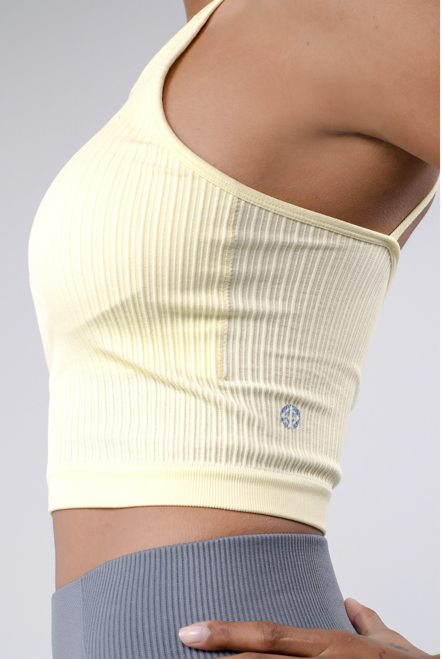 TB039 SPIRAL TANK YELLOW サイズ: S/M