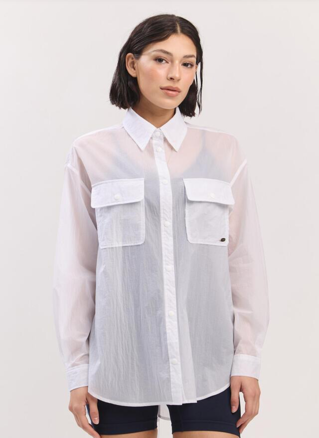 ST181 BACK SLIT SHIRT WHITE サイズ: ONESIZE