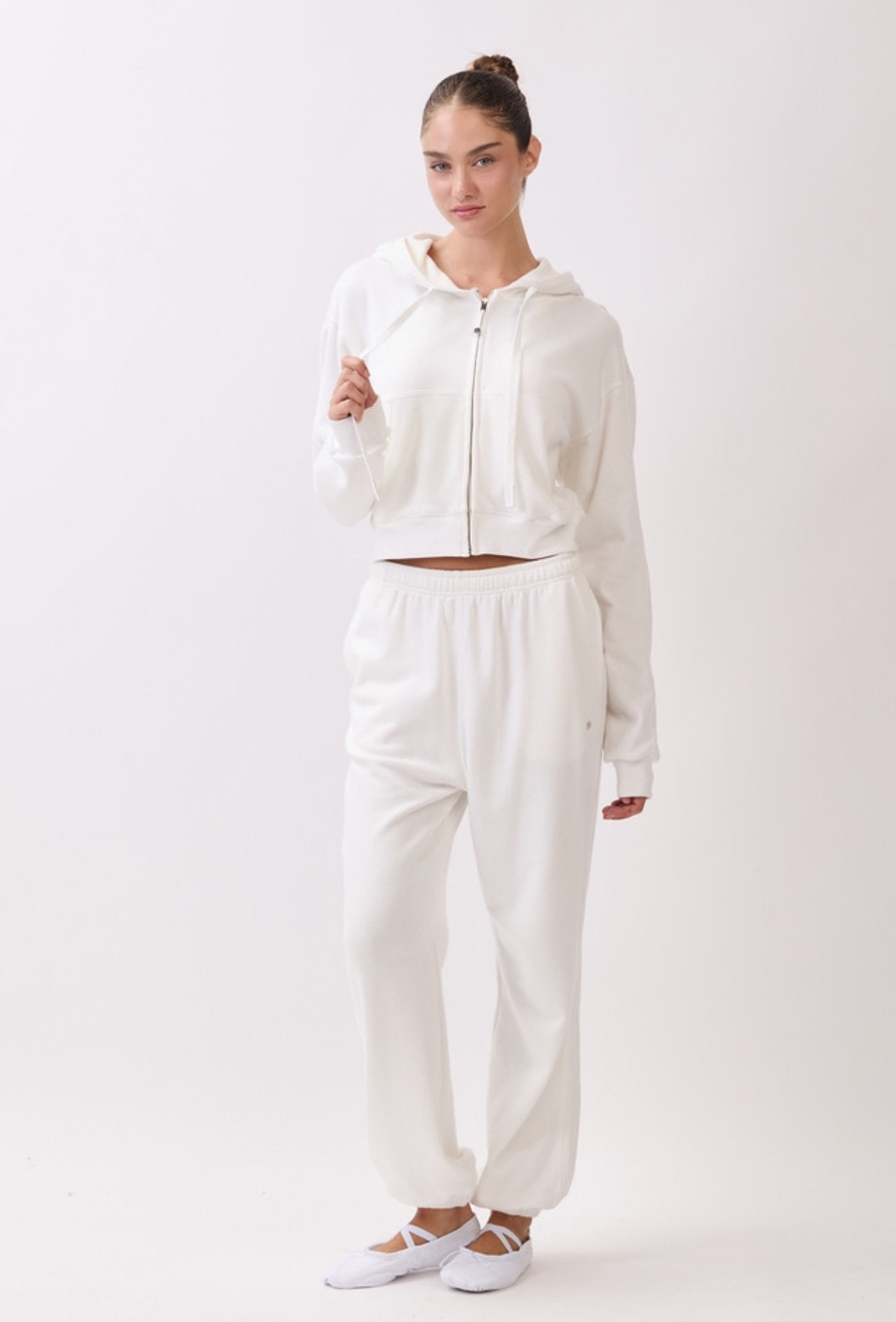TZ153 ZIP-UP HOODIE IVORY サイズ: F