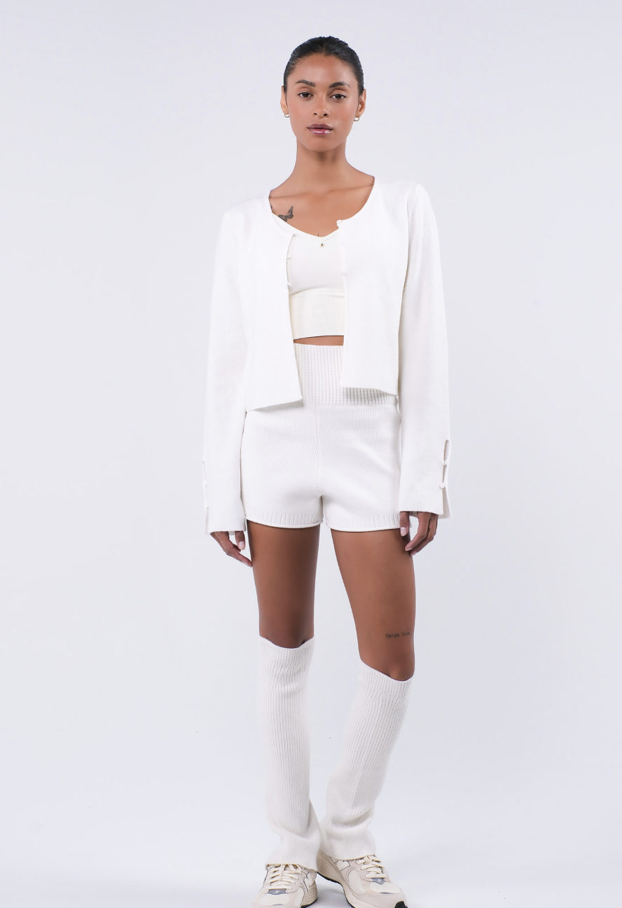 SC244 STRAP CARDIGAN IVORY サイズ: F