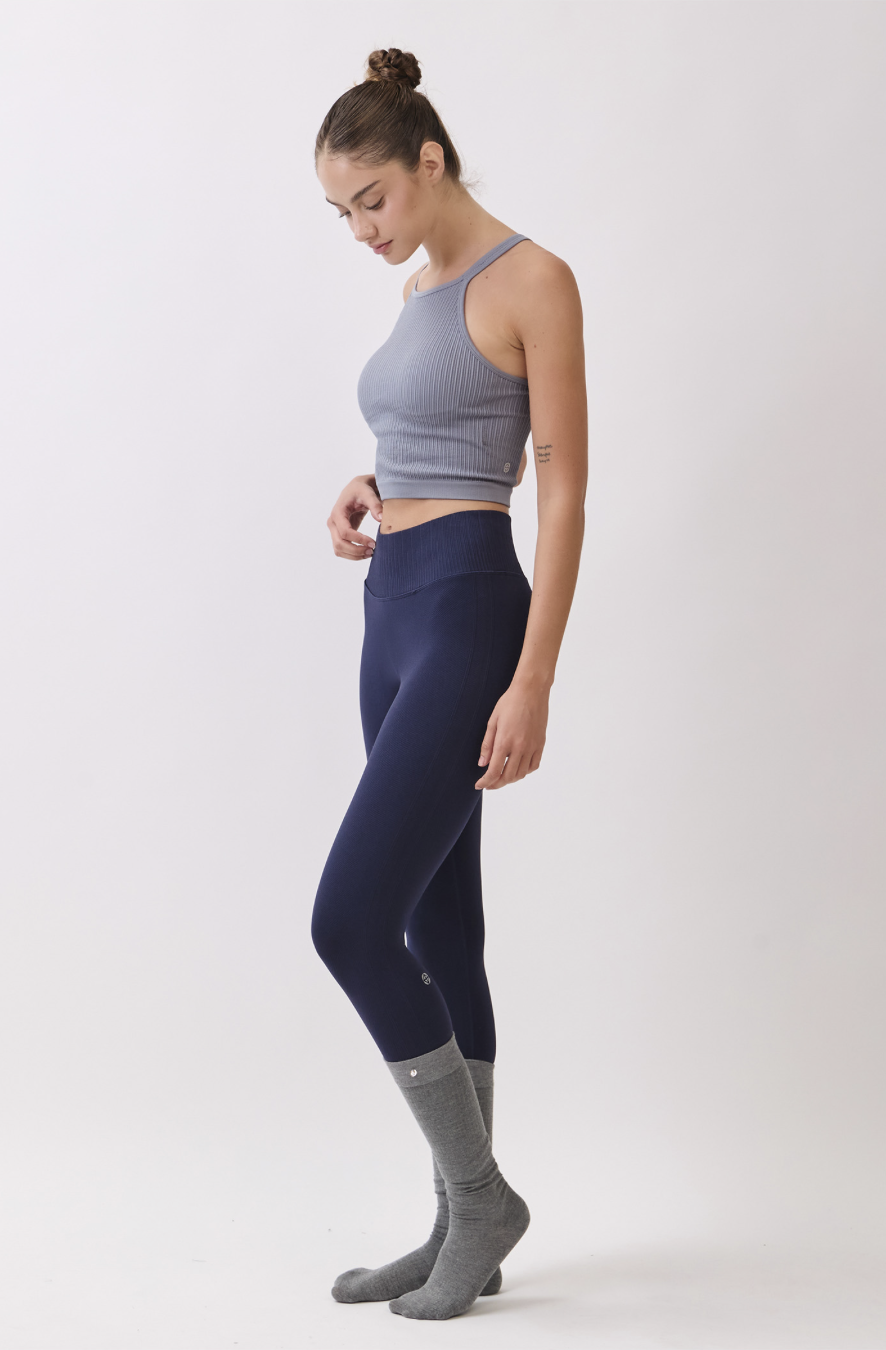 TB039 SPIRAL TANK D.GRAY サイズ: S/M