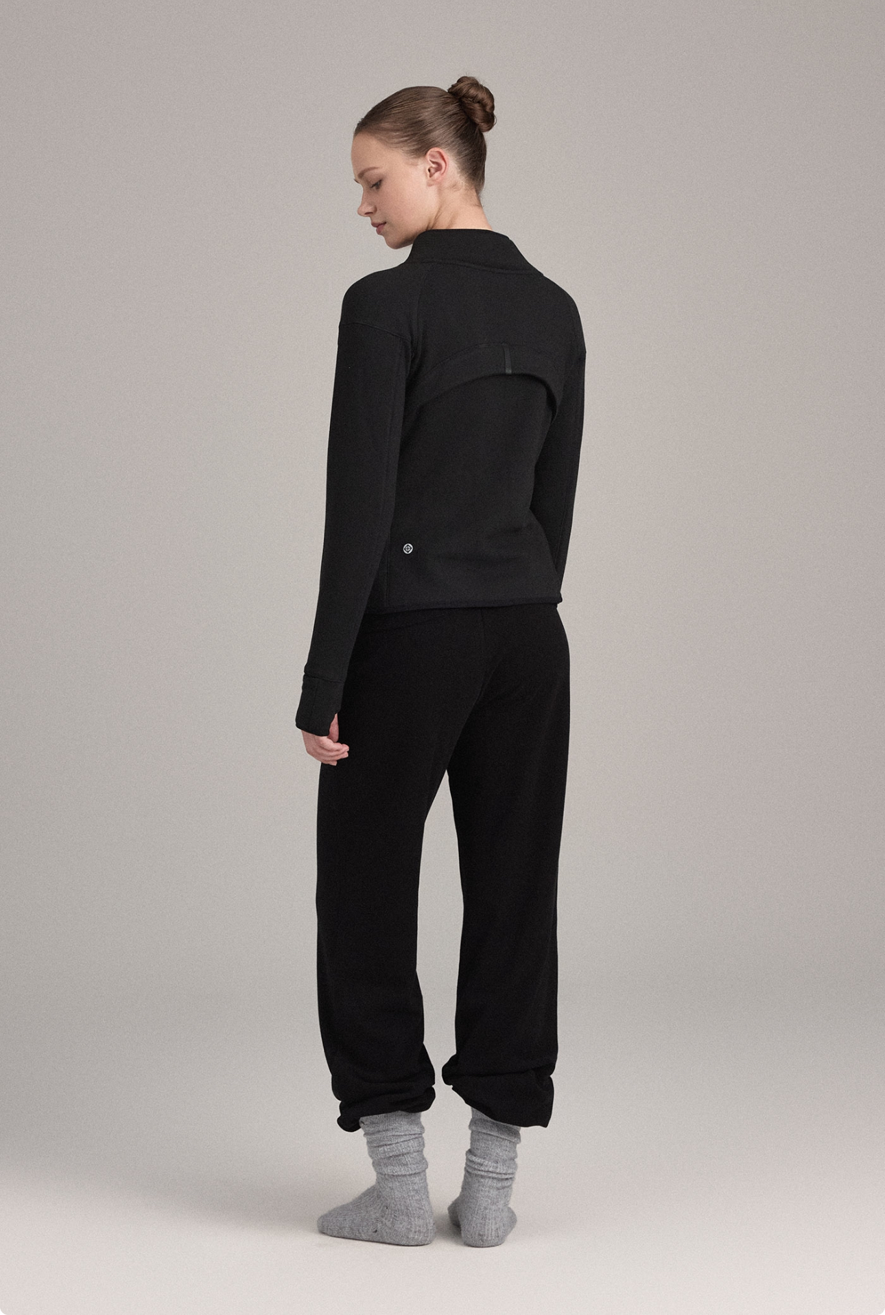 OZ351 ASYMMETRIC ZIP FLEECE JACKET BLACK SOLID サイズ: SS