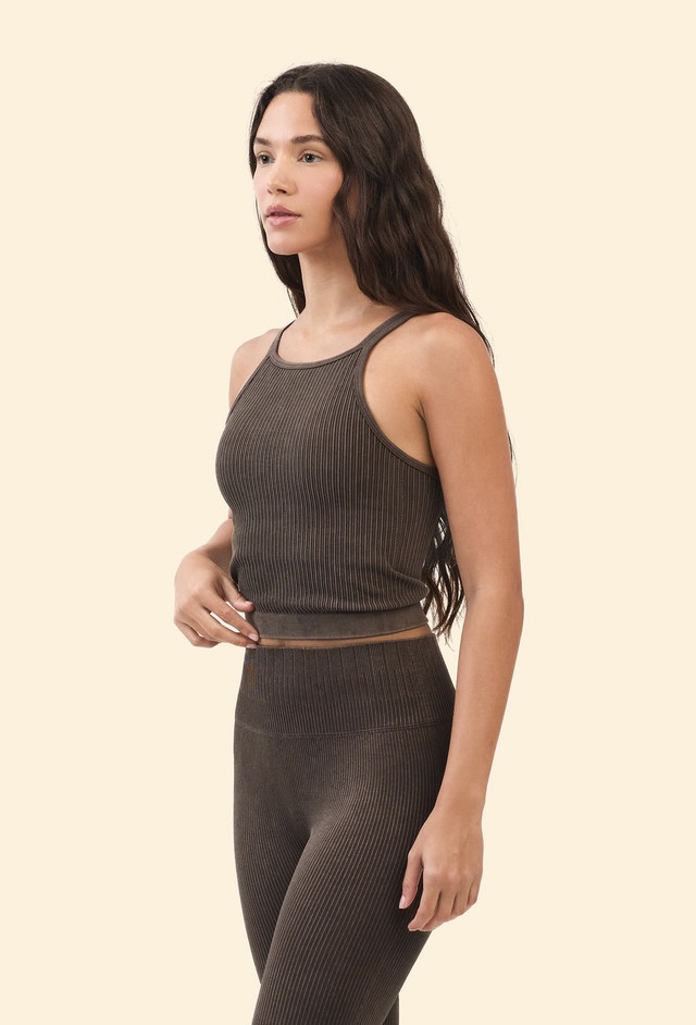 TB039 SPIRAL TANK TOP CHOKOLATE FADE サイズ: S/M
