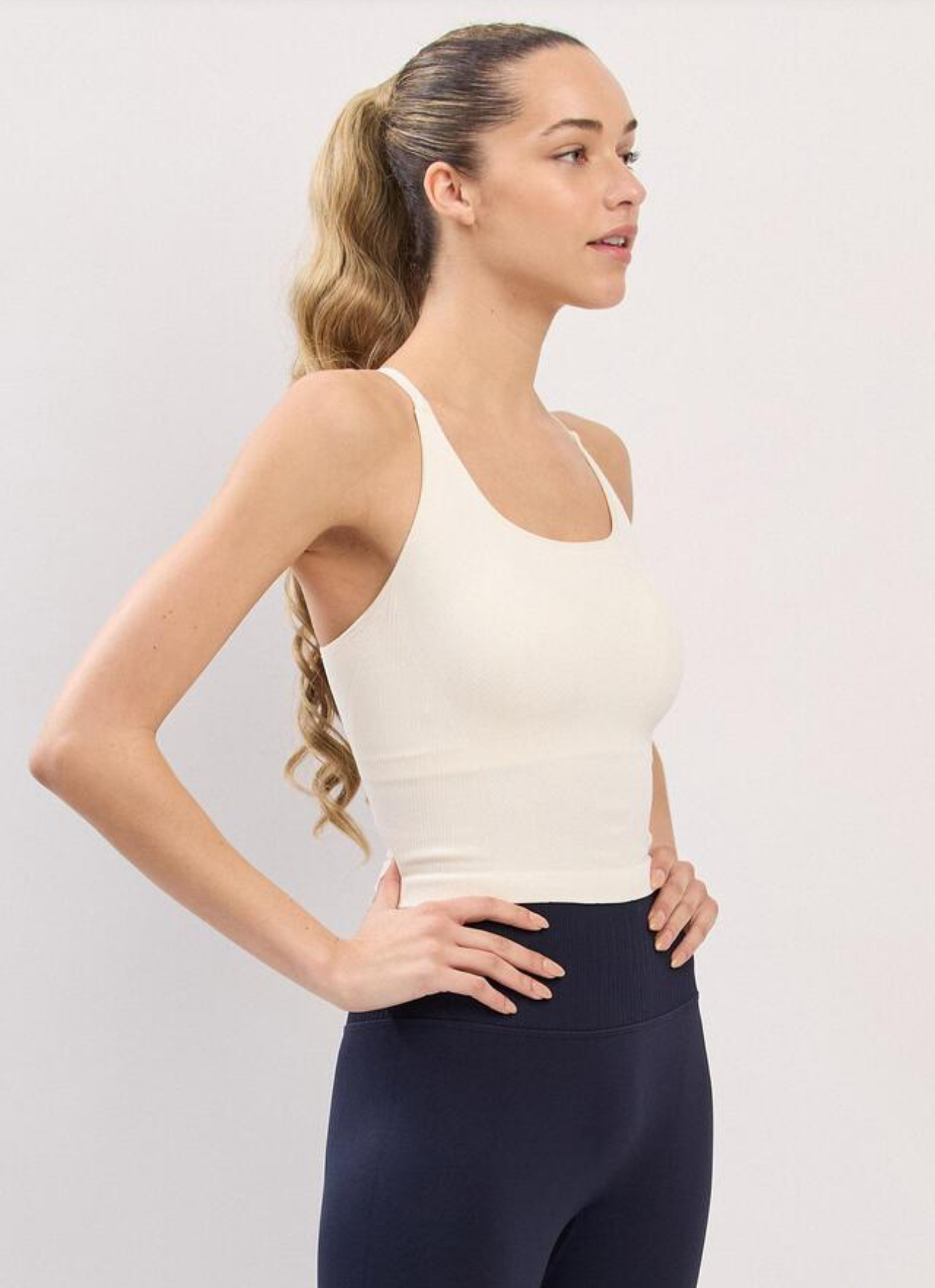 TT041 LUXE TANK IVORY サイズ: S/M