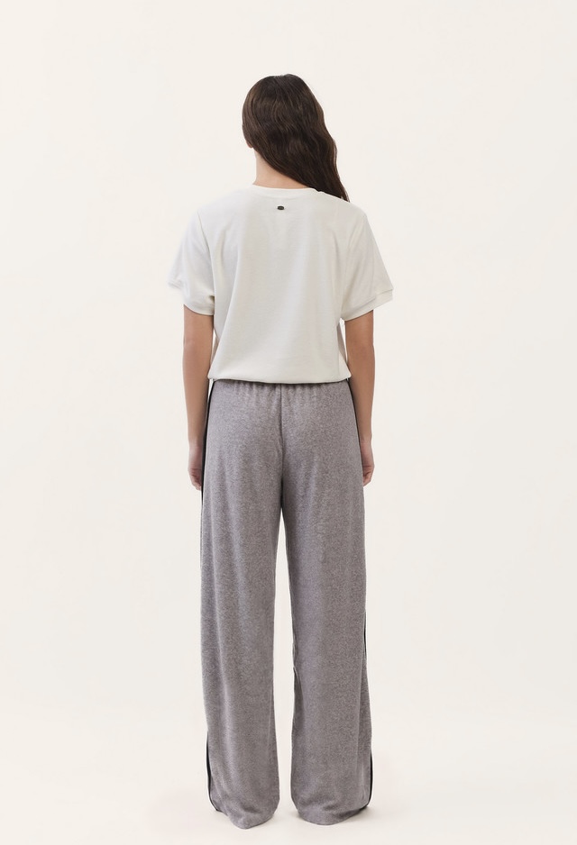 TS132 SOFT TERRY TEE CREAM SOLID サイズ: F
