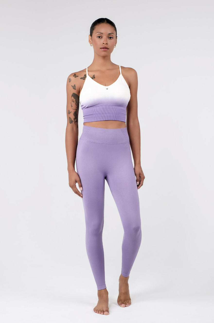 PL411 SEAMLESS LEGGINGS PURPLE サイズ: S/M