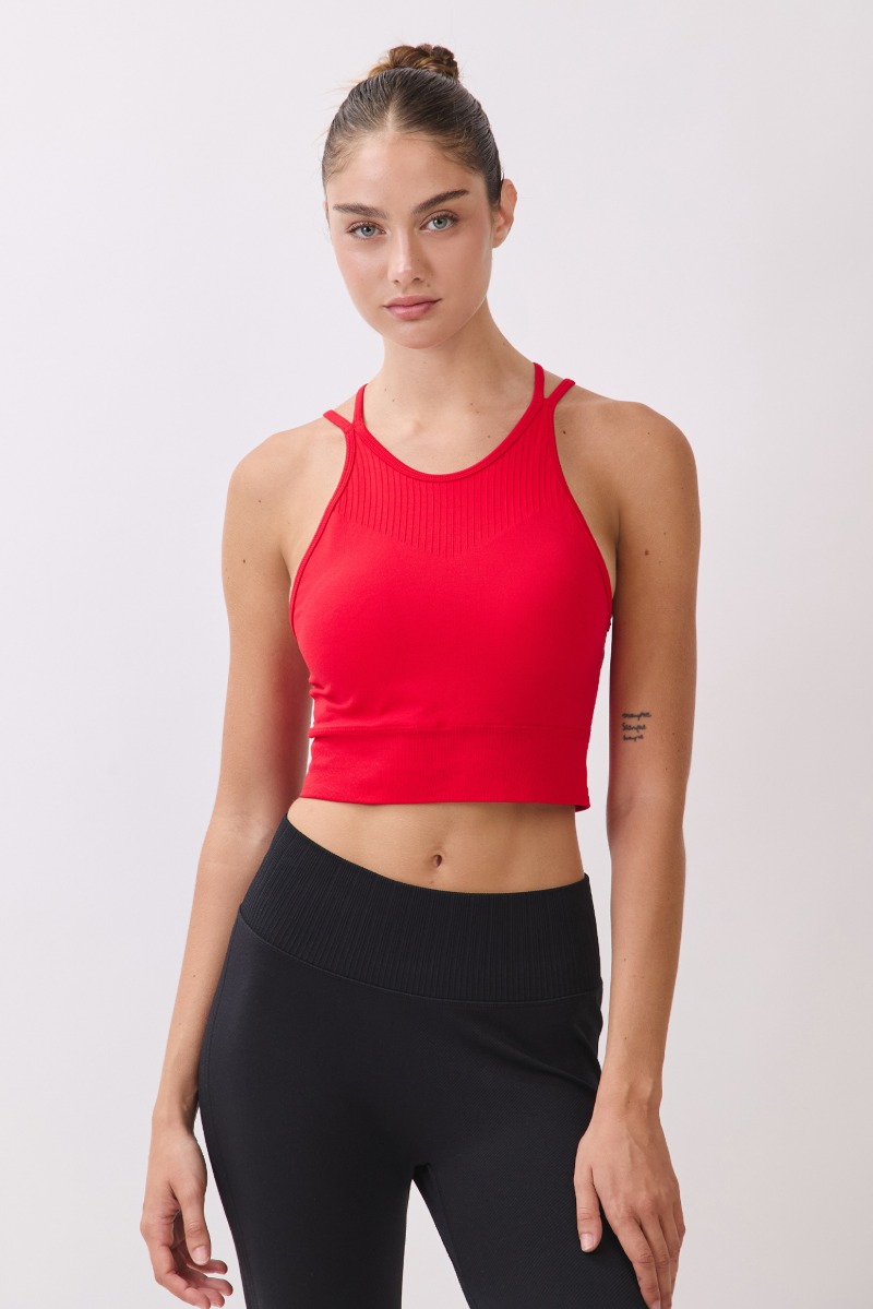TB042 SEAMLESS TANKTOP RED