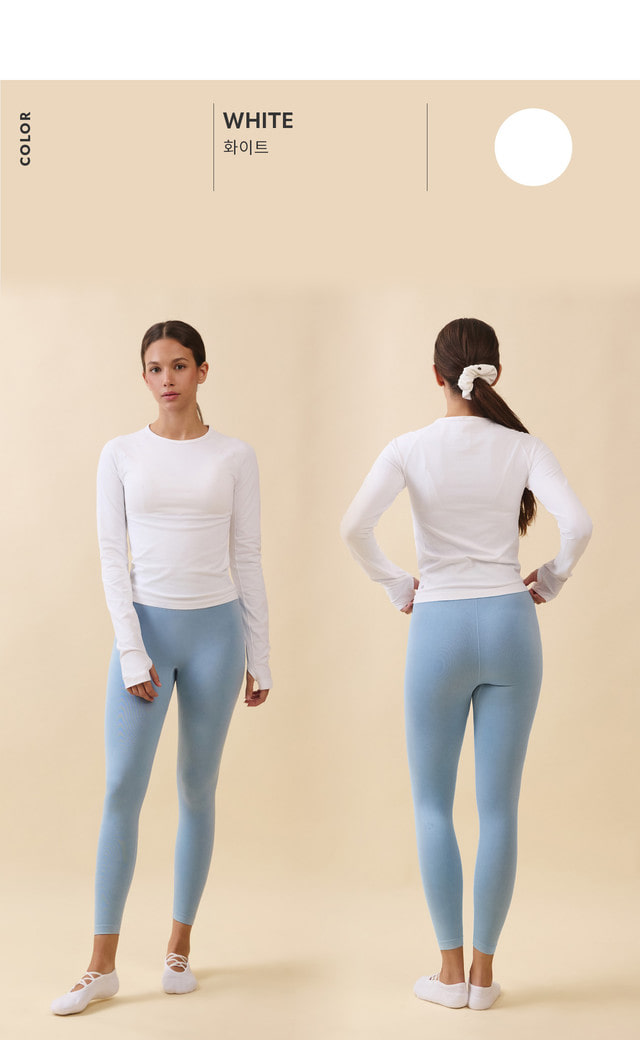 TL131 ALL-DAY LONG TEE WHITE SOLID サイズ: S/M