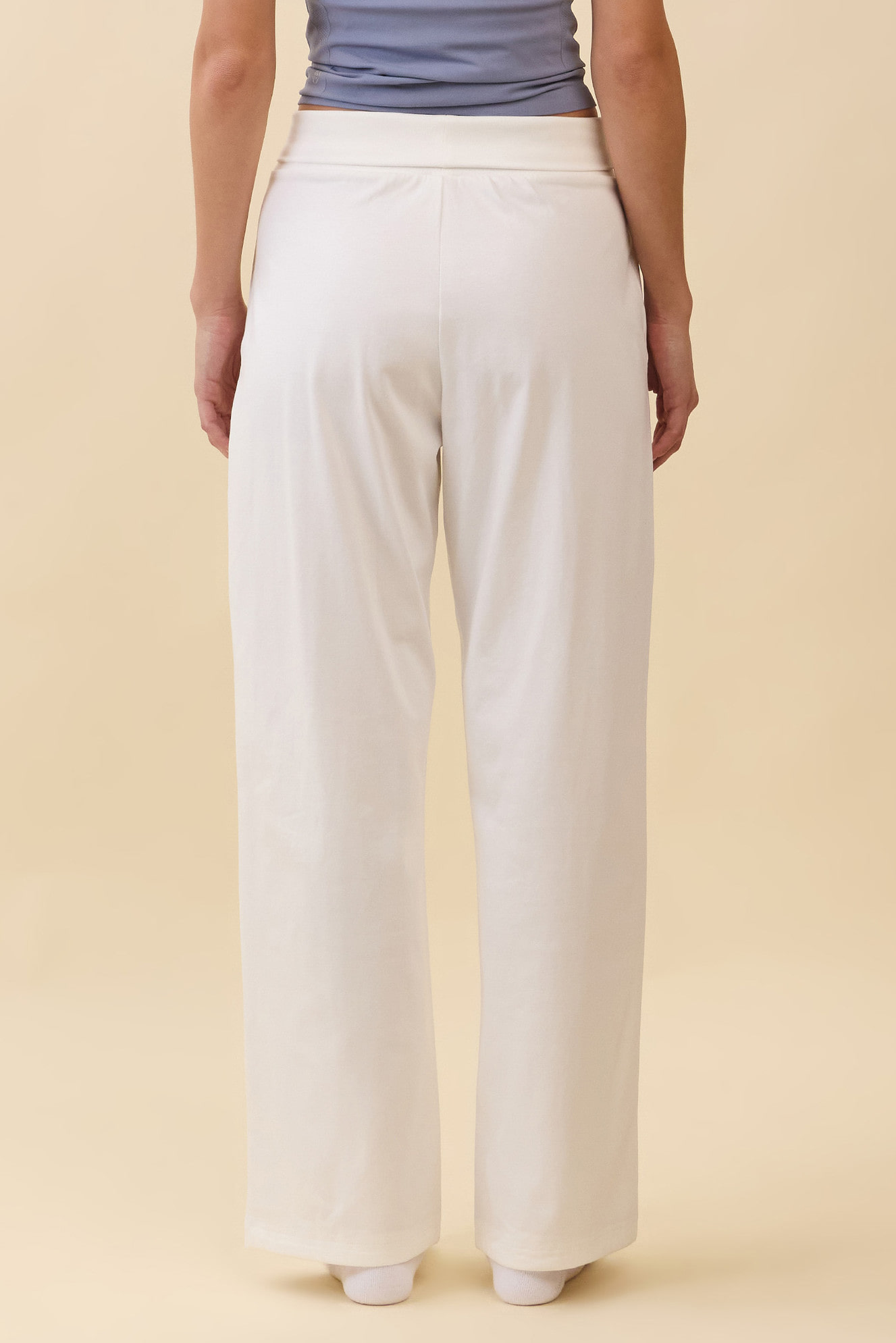 PJ482 SOFT WAIST PINTUCK PANTS EHITE SOLID サイズ: SS