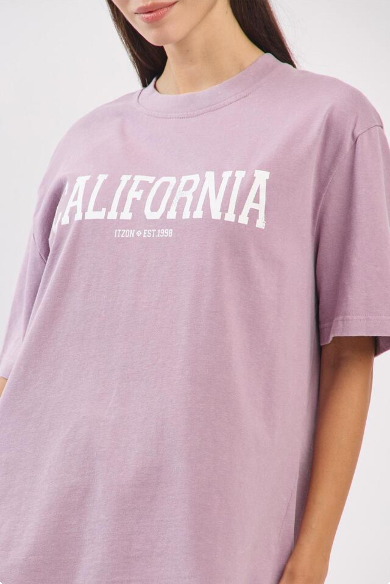 TS108 WASHED LOGO T-SHIRTS LAVENDER FADE サイズ: S/M