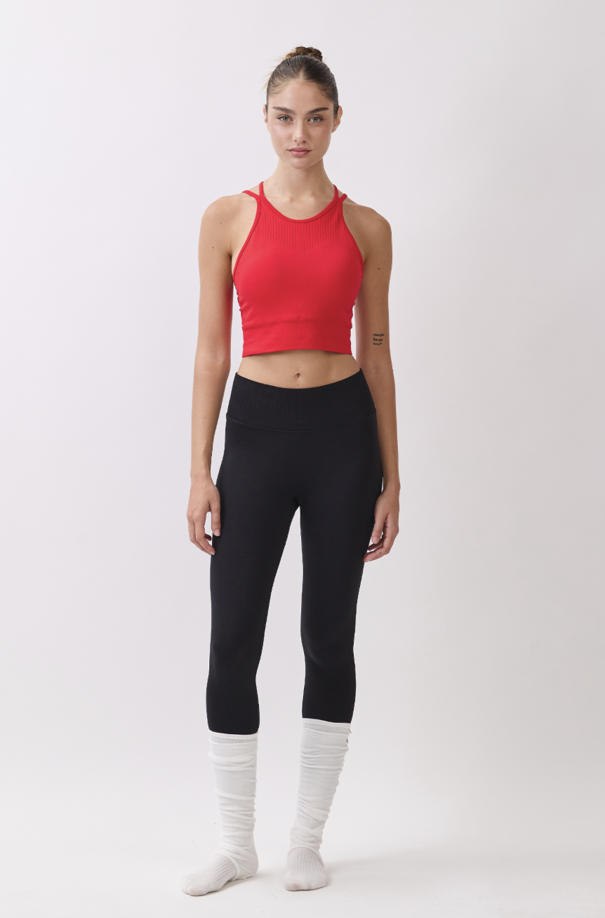 TB042 SEAMLESS TANKTOP RED サイズ: S/M