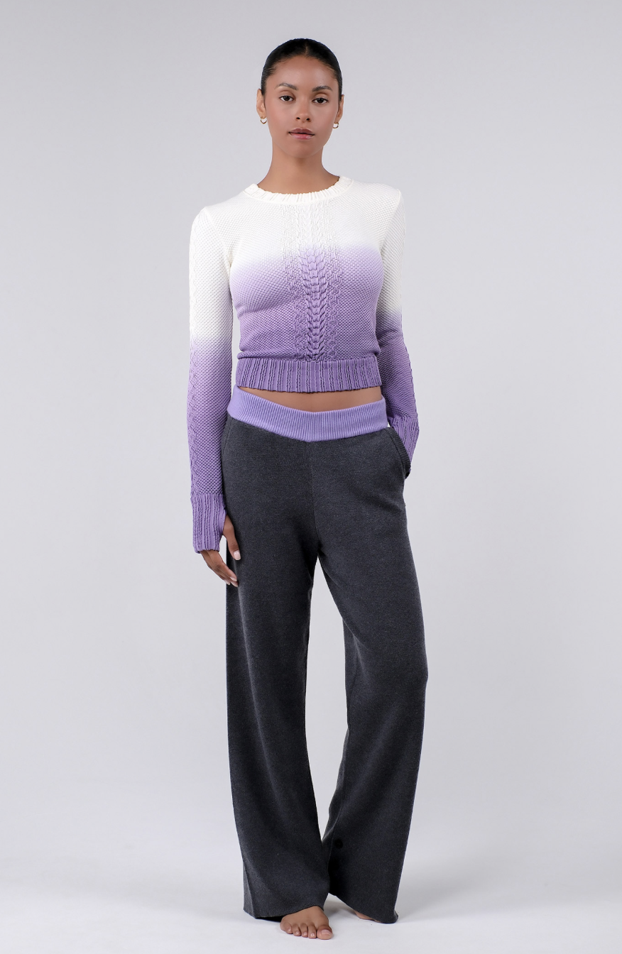 TP141 SPONGE PULLOVER PURPLE GRADATION サイズ: S/M