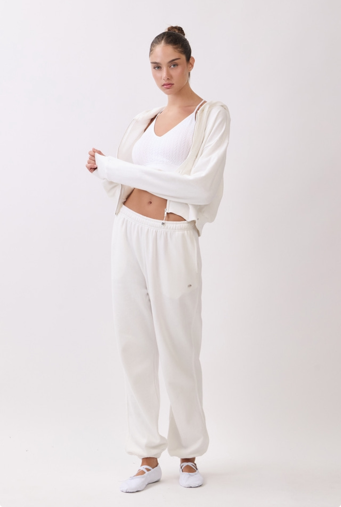 TZ153 ZIP-UP HOODIE IVORY サイズ: F