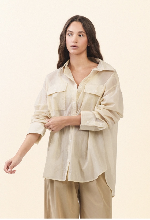 ST188 BREEZE SHIRT BEIGE SOLID サイズ: F