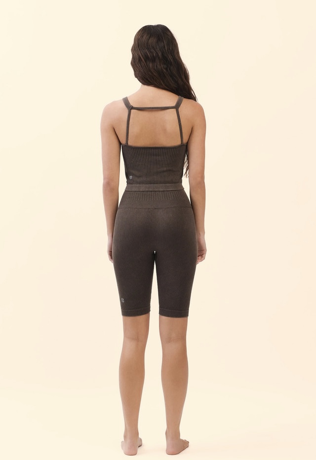 PS428 COMFORT 3/4 LEGGINGS CHOCOLATE FADE サイズ: S/M
