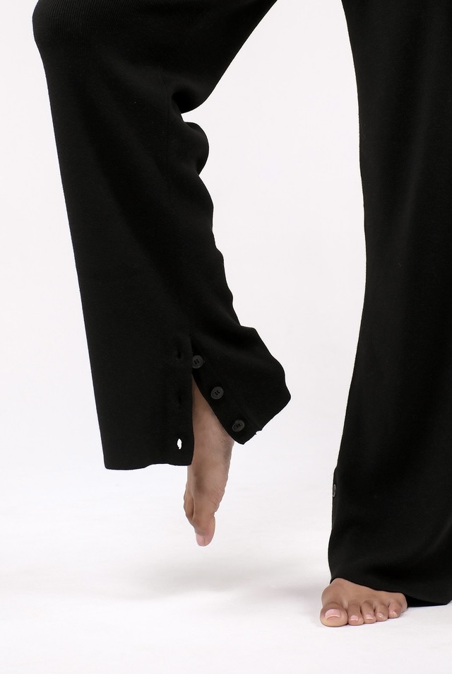 SB291 KNIT PANTS BLACK サイズ: S/M