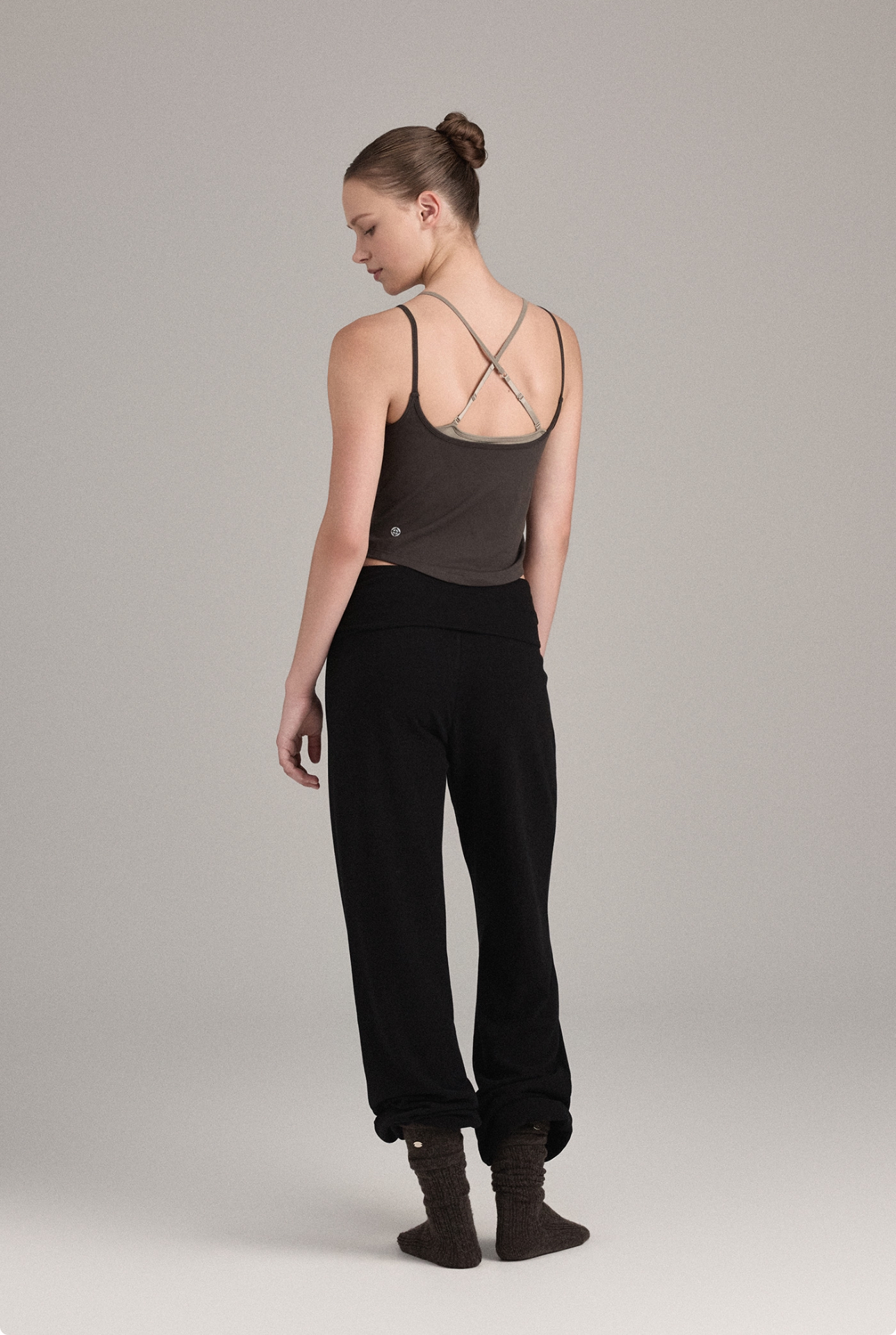 TT059 MOVE TANK BROWN COMBI サイズ: S/M
