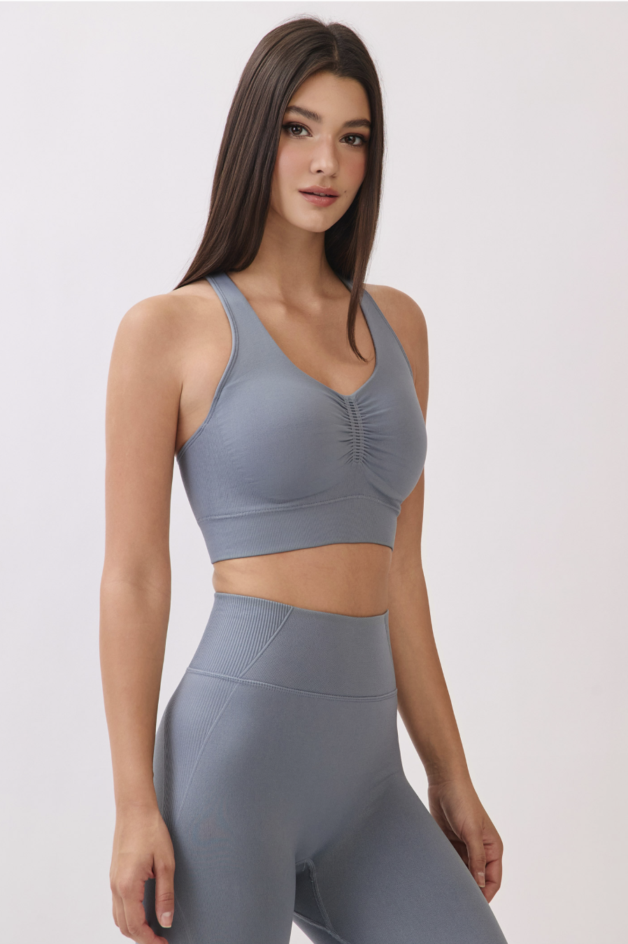 TB041 SEAMLESS BRATOP GRAY サイズ: S/M