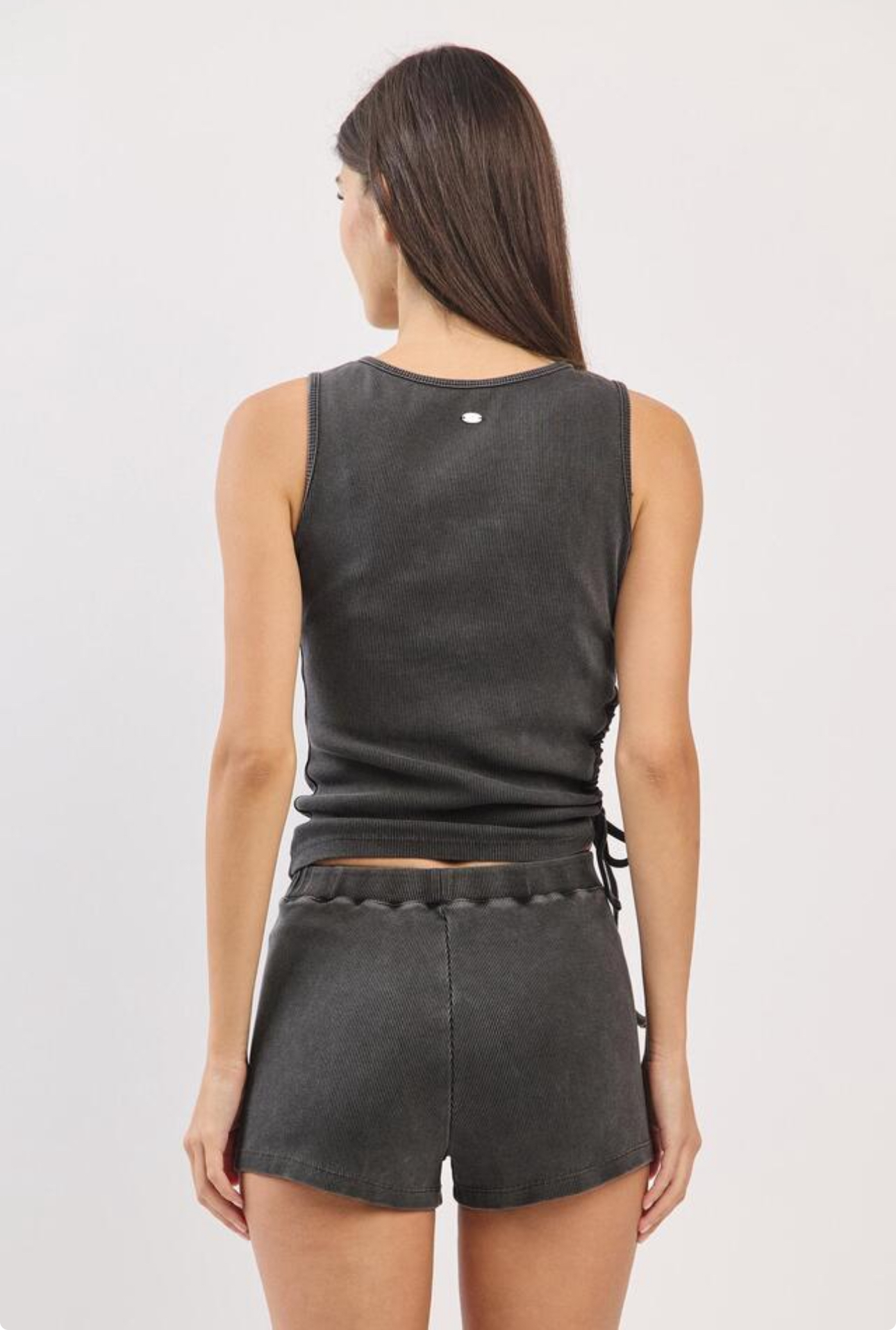 TT200 CUT-OUT SLEEVELESS CHARCOAL FADE サイズ: S/M