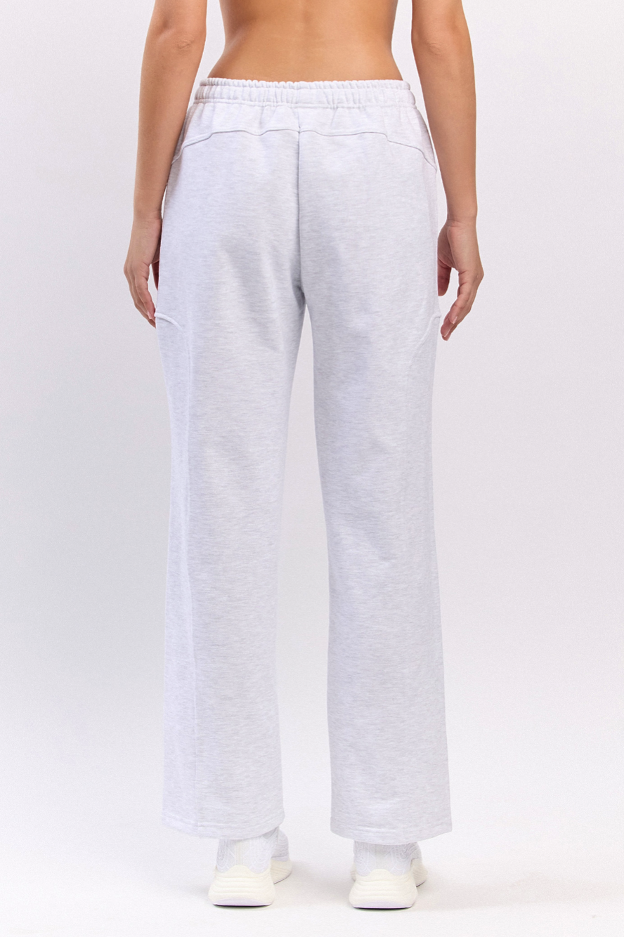 PJ461 RIBBED BLOCK PANTS L.GRAY サイズ: ONESIZE