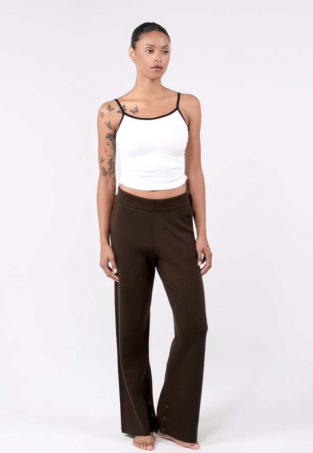 SB291 KNIT PANTS BROWN サイズ: S/M
