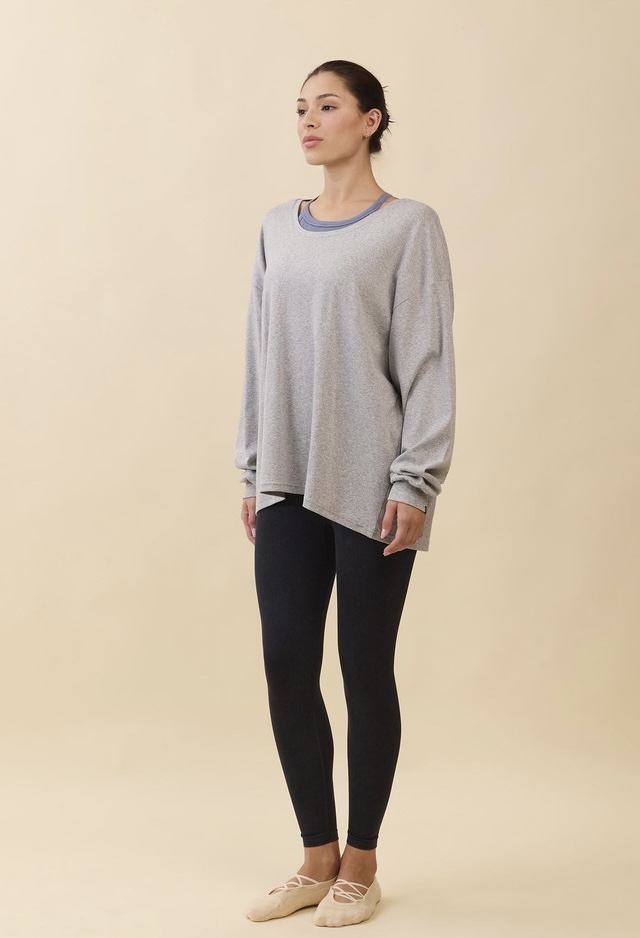 TL141 PURE COTTON LONG TEE M.GRAY サイズ: F