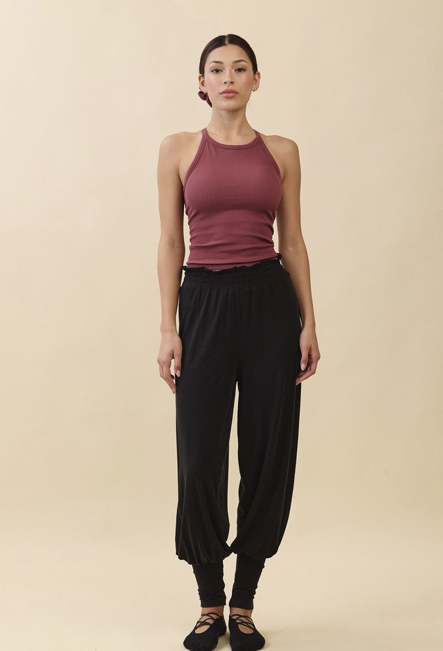 PR471 RELAX FRILL JOGGER PANTS BLACK SOLID サイズ: S