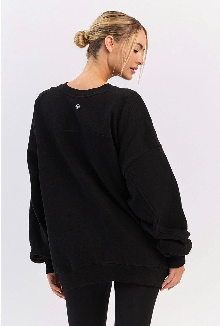 TL206 POCKET OVER FIT SWEATSHIRT BLACK 