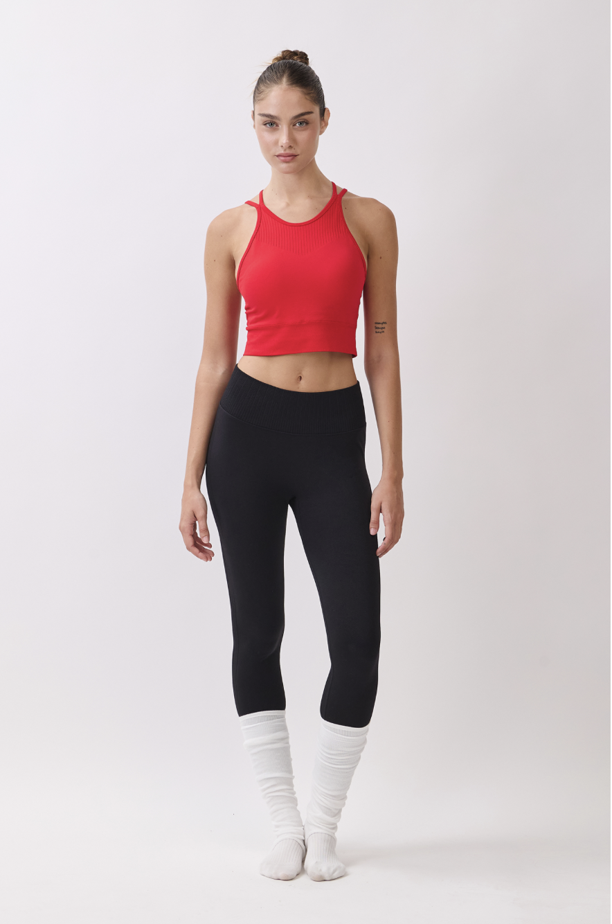 TB042 SEAMLESS TANKTOP RED サイズ: S/M