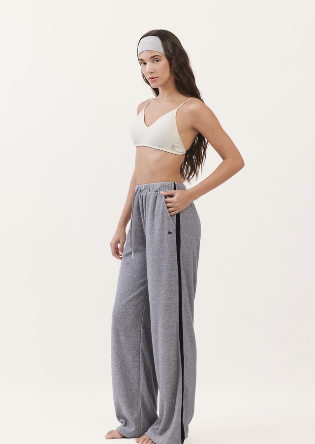 PJ487 LINE TERRY PANTS CHARCOAL SOLID サイズ: ONESIZE