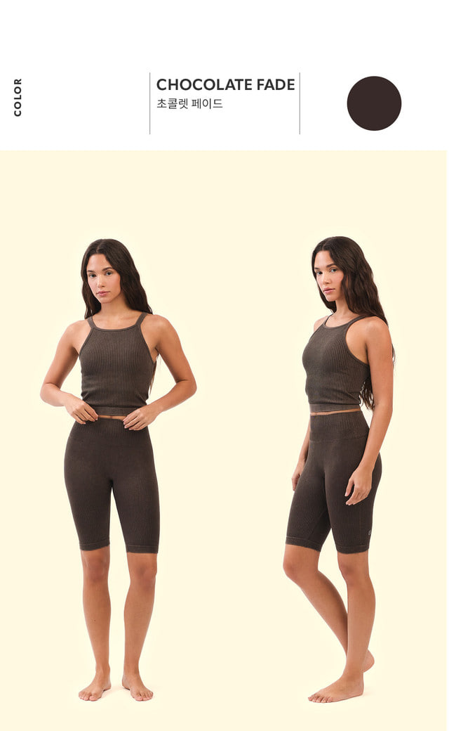 PS428 COMFORT 3/4 LEGGINGS CHOCOLATE FADE サイズ: S/M