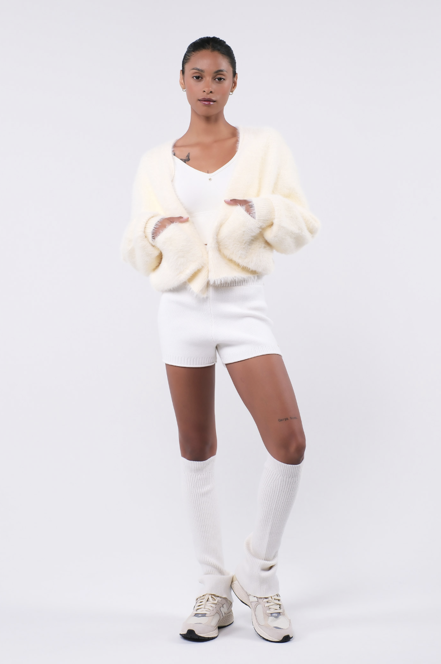 SC243 ANGORA CARDIGAN YELLOW サイズ: ONESIZE