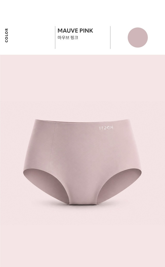 IB601 SEAMLESS BRIEF MAUVE SOLID サイズ: S/M