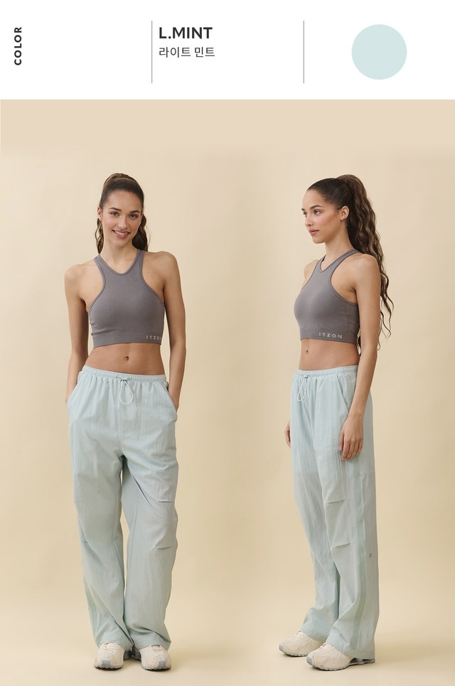 PT431 COOLING PARACHUTE BANDDING PANTS L.MINT SOLID サイズ: S/M
