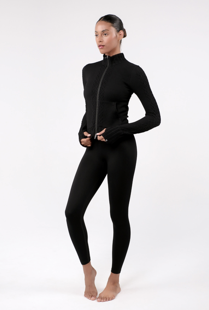 TZ151 SPONGE ZIP-UP BLACK サイズ: S/M