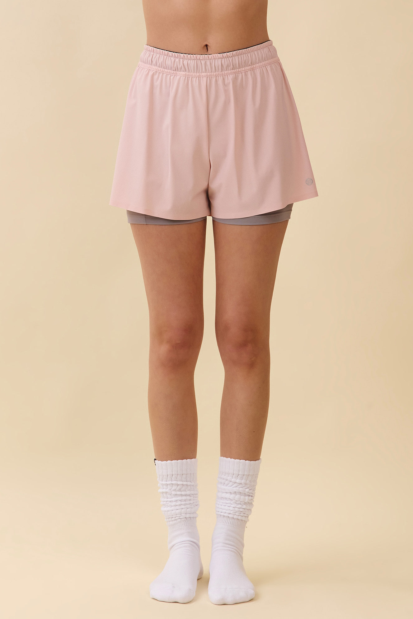 PH466 EASY ACTIVE SHORT PANTS L.PINK SOLID